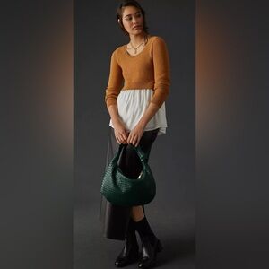 By Anthropologie Layered Sweater, Size M